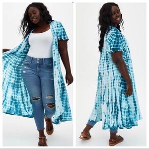 Torrid Tie-Dye Kimono NWT